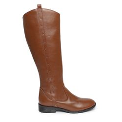 Bota Montaria Marília Couro Caramelo - C24caramel... - AMARENA SHOES