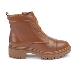 Coturno Jaqueline Couro Caramelo - C610camel - AMARENA SHOES
