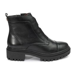 Coturno Jaqueline Couro Preto - C610preto - AMARENA SHOES