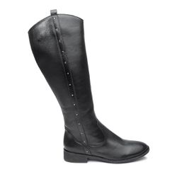 Bota Montaria Marília Couro Preto - C24preto - AMARENA SHOES