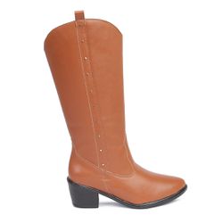 Bota Western Gabriela Couro Caramelo - C1030caram... - AMARENA SHOES