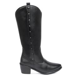 Bota Western Gabriela Couro Preto - C1030camel - AMARENA SHOES