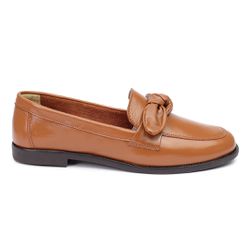 Mocassim Lavínia Couro Caramelo - VE15lavinia - AMARENA SHOES
