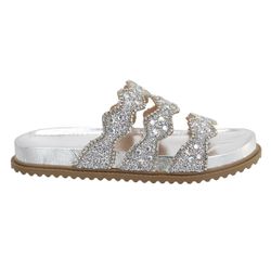 Papete Pedraria Eloá Prata - Bk9008prata - AMARENA SHOES