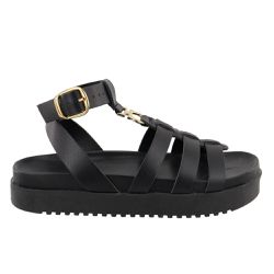 Sandália FlatForm Iza Preto - Bk425preto - AMARENA SHOES