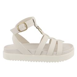 Sandália FlatForm Iza Off White - Bk425off - AMARENA SHOES