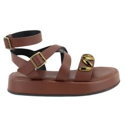 Sandália FlatForm Chloe Terra - Bk530terra - AMARENA SHOES