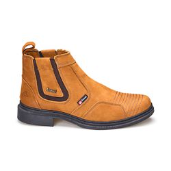  Bota Botina Cano Curto Em Couro Legítimo Telha - ... - Amarok Boots