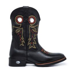 Bota Texana Arame Farpado Preta - 4082- PRETO - Amarok Boots