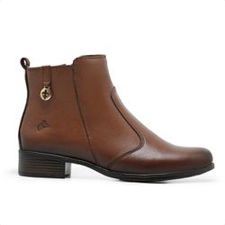 Bota Feminina Em Couro Legítimo Cano Curto Casual ... - Amarok Boots