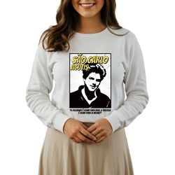 Blusa São Carlo Acutis Católico Moletom Branco Com... - Amiguinhos do Céu