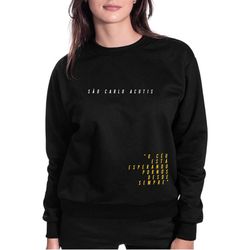 Blusa Moletom Católico Agasalho São Carlo Carlo Ac... - Amiguinhos do Céu