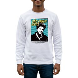 Blusa Comic São Carlo Acutis Católico Moletom Bran... - Amiguinhos do Céu