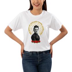 Camiseta Santa Teresinha Feminina Católica 100% Al... - Amiguinhos do Céu
