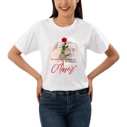 Camiseta Santa Teresinha Feminina Católica Algodão... - Amiguinhos do Céu
