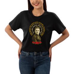 Camiseta Santa Teresinha Do Menino Jesus Feminina ... - Amiguinhos do Céu