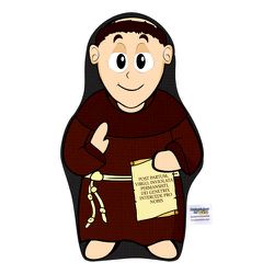 Naninha Travesseirinho Boneco São Frei Galvão Sant... - Amiguinhos do Céu