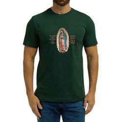 Camiseta Nossa Senhora De Guadalupe Verde 100% Alg... - Amiguinhos do Céu
