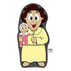 Naninha Travesseiro Boneco Santa Gianna Santo Cató... - Amiguinhos do Céu