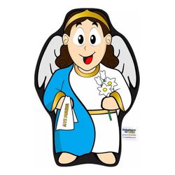 Naninha Travesseirinho Boneco Arcanjinho Gabriel -... - Amiguinhos do Céu