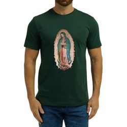 Camiseta Religiosa Católica Guadalupe Verde Musgo ... - Amiguinhos do Céu