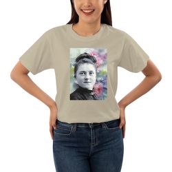 Camiseta Algodão Santa Teresinha 100% Algodão Femi... - Amiguinhos do Céu