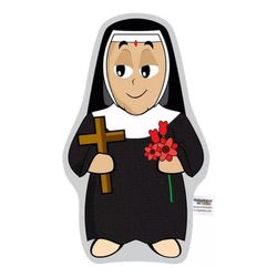 Naninha Travesseirinho Boneco Santinha Santa Ritin... - Amiguinhos do Céu