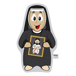 Naninha Travesseirinho Boneco Santa Faustina Catól... - Amiguinhos do Céu