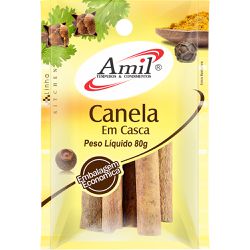 CANELA EM CASCA 80G (ECONÔMICA) - 484 - AMIL ALIMENTOS