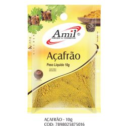 AÇAFRÃO 10G - 501 - AMIL ALIMENTOS