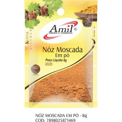 NOZ MOSCADA EM PÓ 8G - 146 - AMIL ALIMENTOS
