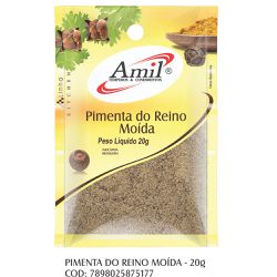 PIMENTA DO REINO PURA MOIDA 20G - 517 - AMIL ALIMENTOS