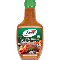 MOLHO CHURRASCO PICANTE 240ML - 388 - AMIL ALIMENTOS