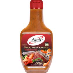 MOLHO CHURRASCO TRADICIONAL 240ML - 386 - AMIL ALIMENTOS