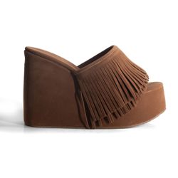 TAMANCO CIÇA EM CAMURÇA MARROM - AMITE & CO.