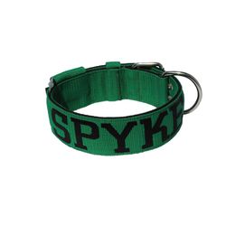 Coleira Para Cachorro Personalizada (verde e preto... - AMOROSSO