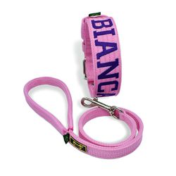 Coleira Para Cachorro Personalizada + Guia Curta 8... - AMOROSSO