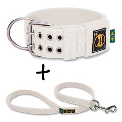 Coleira Para Cachorro Amorosso + Guia Curta 80cm (... - Amorosso