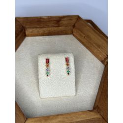 Brinco Ear Hook Colorido - LBR1101 - ANA B ACESSÓRIOS