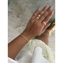 Pulseira Cordão Baiano Média 3mm - RPS39 - ANA B ACESSÓRIOS