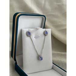 Conjunto Gota Fusion Tanzanita - BCOJ326 - ANA B ACESSÓRIOS