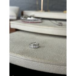 Piercing Fake Zircônias Baguetes Banho em Ródio Br... - ANA B ACESSÓRIOS