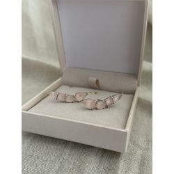 Brinco Ear Cuff Nude Rose Banhado a Ródio Branco -... - ANA B ACESSÓRIOS