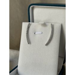  Brinco Ear Cuff Filete Zircônia Banhado a Ródio B... - ANA B ACESSÓRIOS