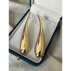 Brinco Gota Pendente Banhado a Ouro - DBR1837 - ANA B ACESSÓRIOS