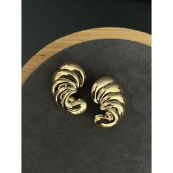 Brinco Caracol Banhado a Ouro - EFBR05 - ANA B ACESSÓRIOS