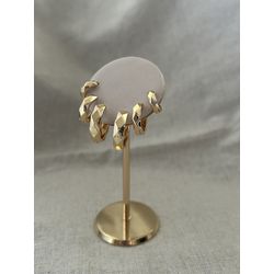 Trio Argolas Sextavadas Banhadas a Ouro - LBBR315 - ANA B ACESSÓRIOS