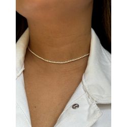 Chocker Riviera Fina Ouro - RCO40 - ANA B ACESSÓRIOS