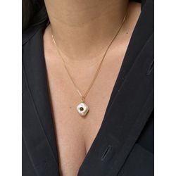 COLAR VENEZINA PINGENTE PÉROLA SHELL COM DETALHE M... - ANA B ACESSÓRIOS