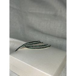 Kit 4 Pulseiras Rivieras Elástico Verde Esmeralda ... - ANA B ACESSÓRIOS